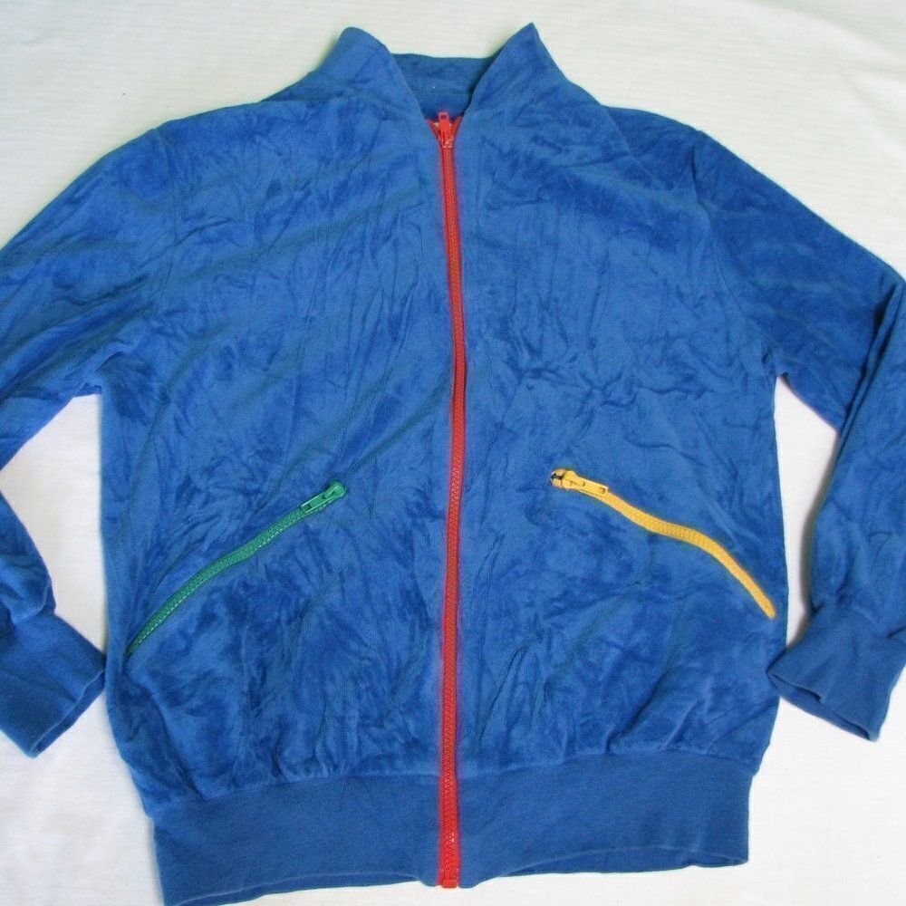 Vintage Ariel Petites Velveteen Zip-Up Sweatshirt